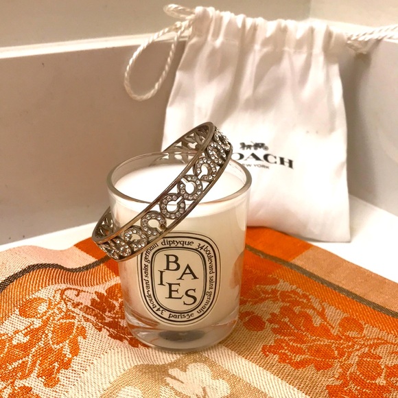 Coach Jewelry - Coach, rhinestones silver bracelet.